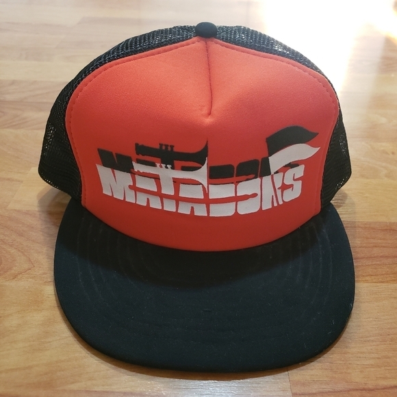 OTTO Other - Vtg Matadors Snapback Trucker Hat Black And Red Snapback Hat OSFA Trucker Hat